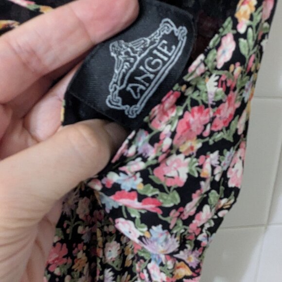 Vintage Angie Floarl Spaghetti Strap Sundress Size Small - Picture 6 of 7